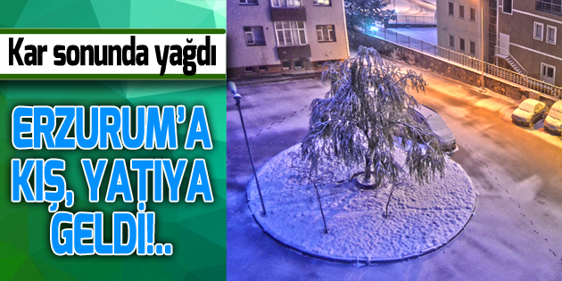 ERZURUM, KIŞ İLE MERHABALAŞTI!