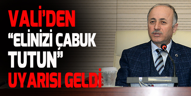 ÖNCE TEŞEKKÜR ETTİ, SONRA UYARDI