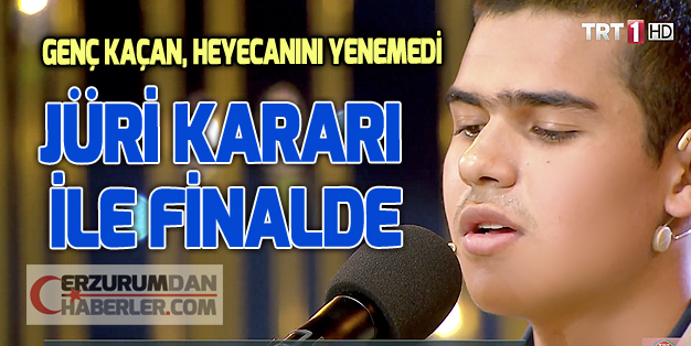 GENÇ EBUBEKİR, HEYECANINI YENEMEDİ