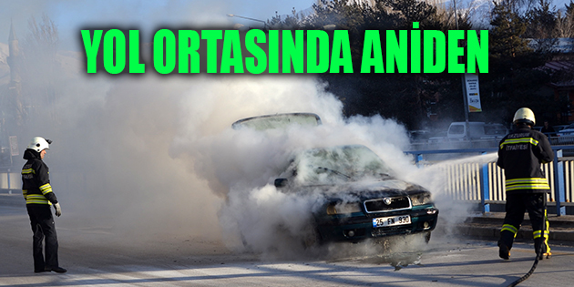 ANİDEN TUTUŞTU, KISA SÜREDE ENKAZA DÖNÜŞTÜ