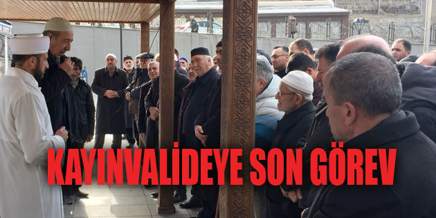 KAYINVALİDESİNİN NAMAZINI KILDIRDI