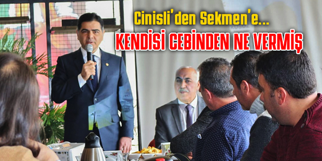 CİNİSLİ, SEKMEN’İN YAKASINI BIRAKMIYOR