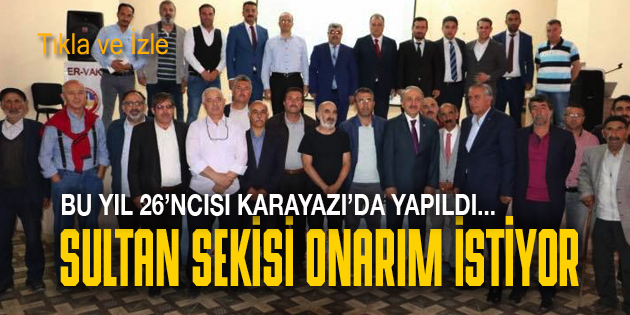 ER-VAK, SULTAN SEKİSİ’Nİ ONARMALI!