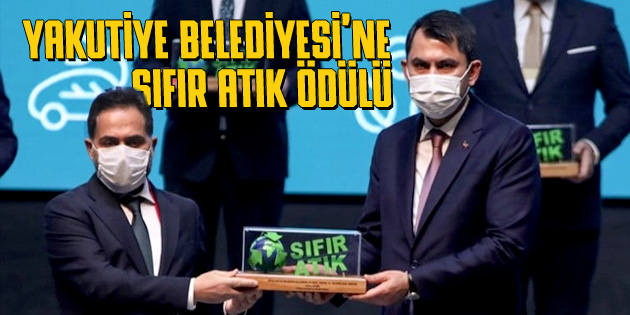 UÇAR’A SIFIR ATIK ÖDÜLÜ