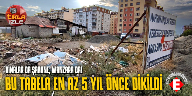 HANİ O METRUK YER KALKACAKTI?